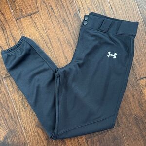 Under Armour Black Baseball Pants sz YXL
